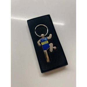 Rare Club Atletico Boca Juniors Soccer Football Silver Keyring Keychain NIB NEW